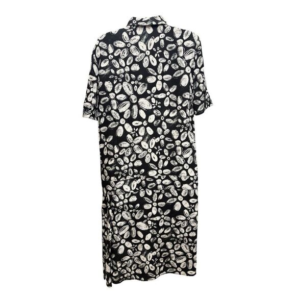 Marni blooming envers midi shirt dress in black & white NWT Size 38/ US 2 - Picture 8 of 12